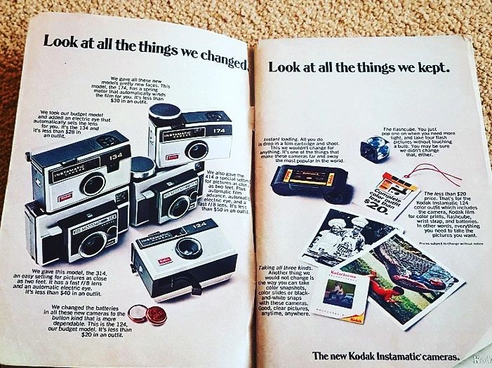 The new Kodak Instamatic’ camera in one of my parent’s TV Guide #kodak #kodaksnaps #kodakinstamatic #cameras #America #photography
https://www.instagram.com/p/CZ4f5KpsHj6/?utm_medium=tumblr