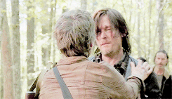 oasis-haze:  “[The reunion with Daryl] was very emotional. Carol adores Daryl. With him running to her and embracing her, she felt a lot of love in that second.”- Melissa McBride“Daryl has a big love for Carol…”- Norman Reedus[.gifs by caryled]