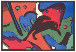 geritsel:  Franz Marc - (color) woodcuts 