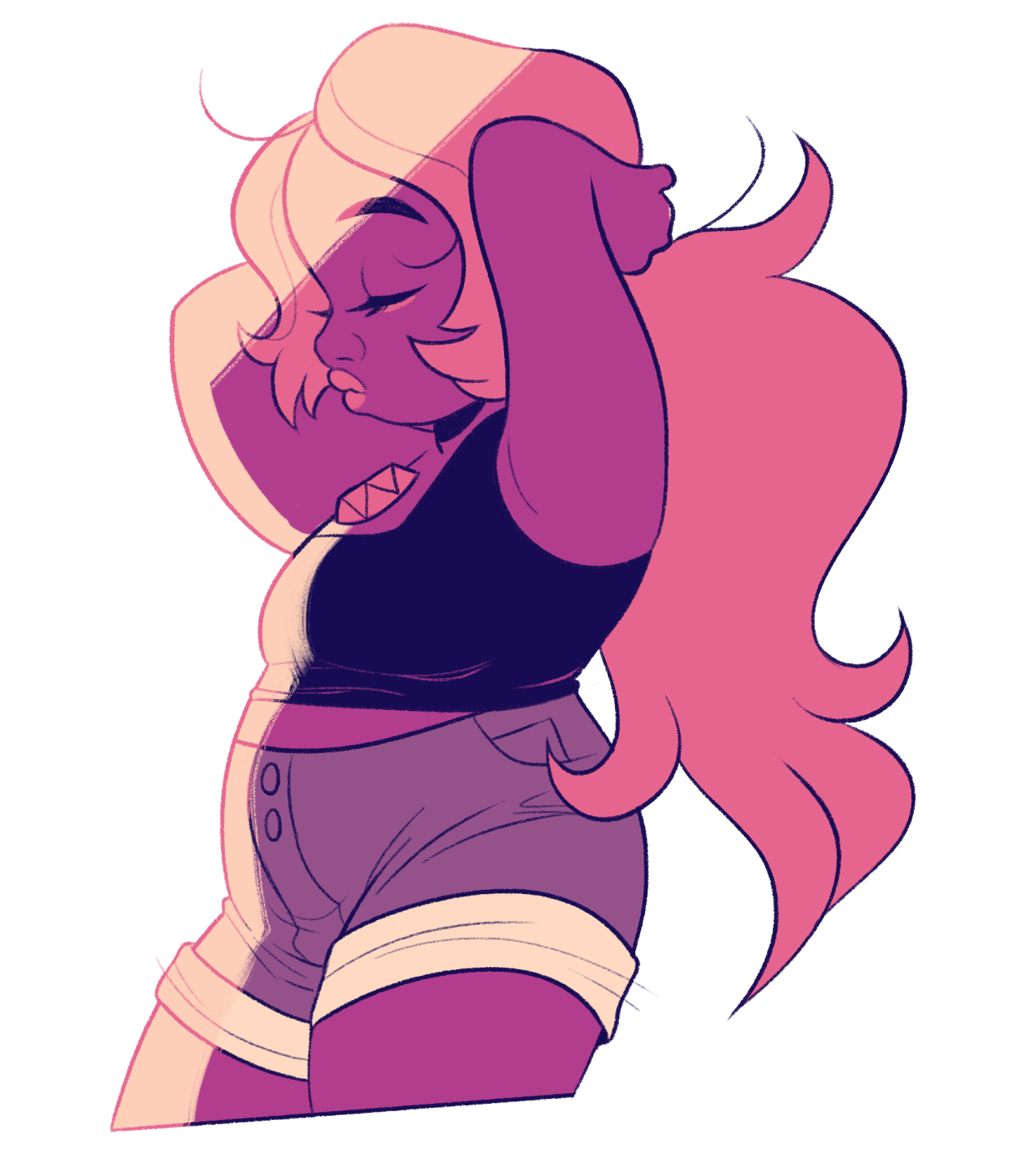 maddigzlz:  Can you do Amethyst from Steven Universe with #1 from that palette? // #1