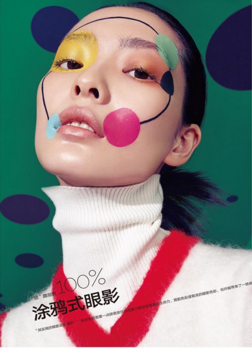 wgsn:  Surreal, geometric beauty goals from COCO Beauty. Dot to dot anyone?  
