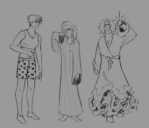 Drawing This Was So Funny Actually. Two Disheveled Losers And Their Stunning Gf Who Has Never Not Slayed