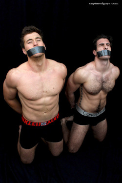 thefitnesstist: Acquisition of the day!  2 muscular-framed boys ready for further neural processing, obtained from local health club.  Brody on the left has been already exposed to subliminal training, as indicated by the partial relaxed facial gestures,