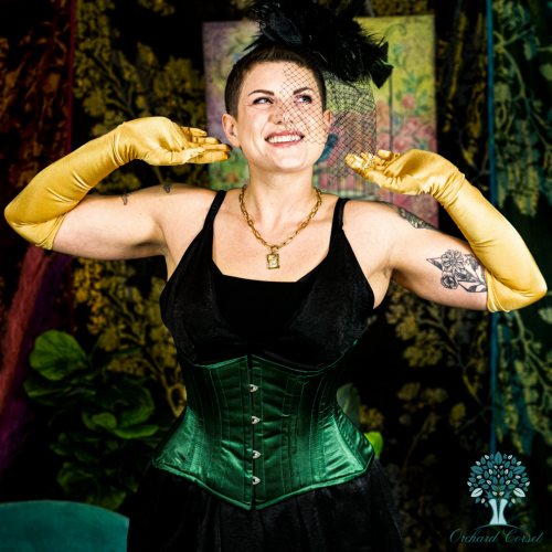 Black Friday corsets are LIVE!  Limited Edition emerald satin &amp; taupe shantung as low as $42.99!