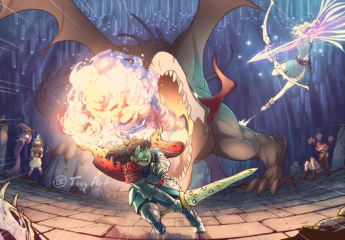 ticcytx:  I really liked the fantasy!au illustration made by Werkbau for the lwa zine, and I wanted 