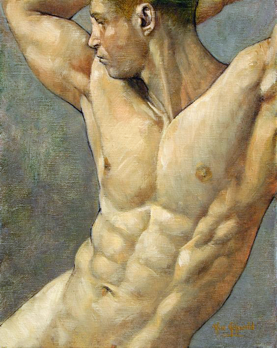 topoftheshaft: Male Figure Study (2012) by artist Ron Grisword 