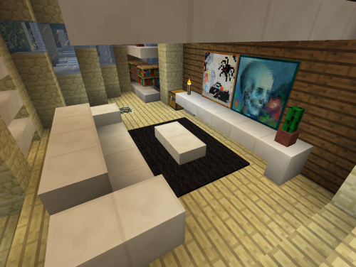 oh-my-minecraft:  Inspired by Youtuber Keralis, Monkeyspanker built this gorgeous house I now have the pleasure of living in on Minecraft. :3 