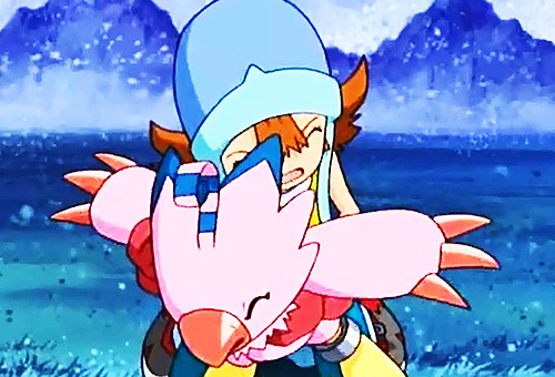 taugehishcactus:  &ldquo; Sora, your LOVE … I felt so much of it “ — Garudamon