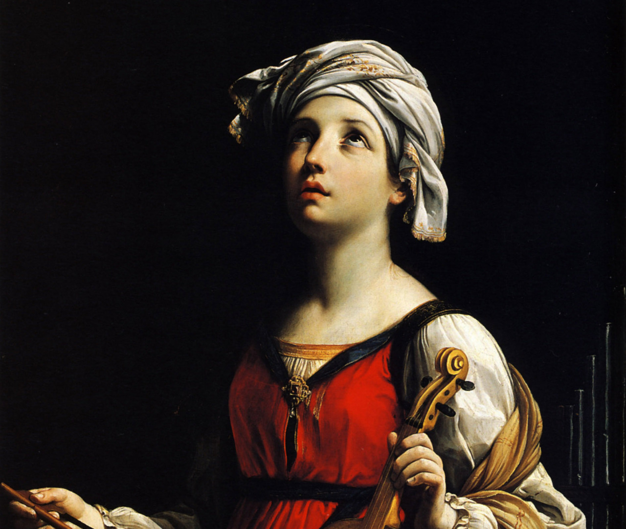 therepublicofletters: Details of Saint Mary Magadalene (1635) and Saint Cecilia (1606)
