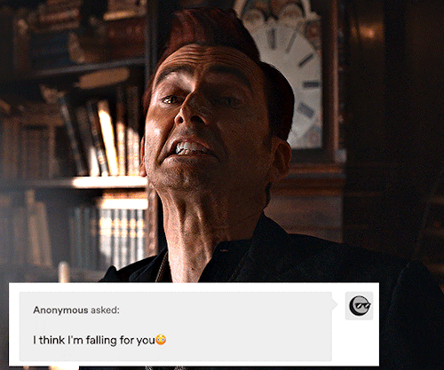 #Crowley Is Literally Falling For The Second Time