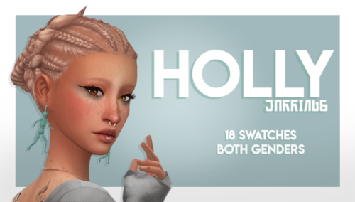 HOLLY | EARRINGSBack with some content! It’s the little wood sculpture thing from TS2 converted as a