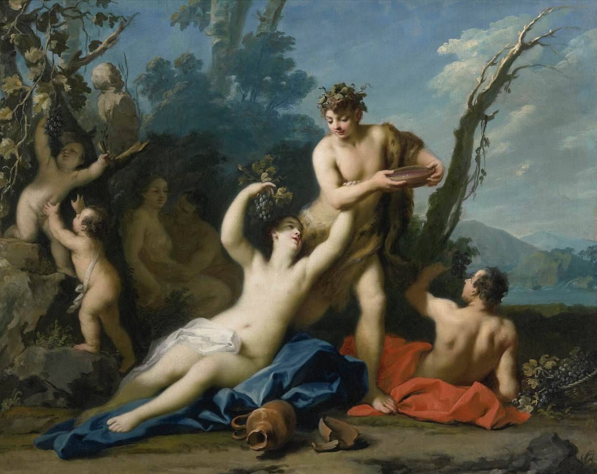 centuriespast:    AMIGONI, JacopoBacchus and Ariadne1730sOil on canvas, 104 x 129