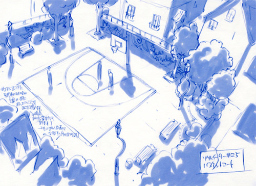 artbooksnat: Soul Eater (ソウルイーター) concept art for the background designs, illustrated by Shinji