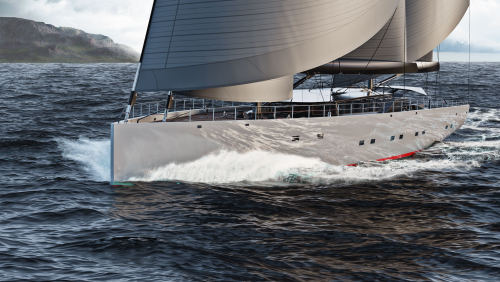 Iddes Yachts ‘ Sail 55,Penned by Iván Salas Jefferson,Sail 55 is a fully electric sailing superyacht