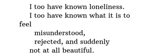 Porn photo liriostigre:Mary Oliver, “Loneliness.”