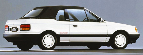 Mazda Familia Turbo Cabriolet, 1985. Mazda made a convertible version of the 6th (BF) generation Fam