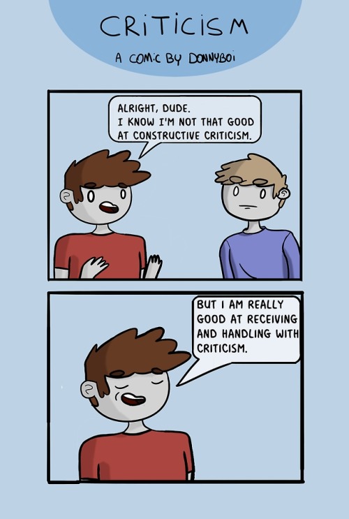 A Comic About Criticism