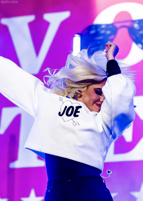 Lady Gaga durante su presentación en el cierre de campaña de Joe Biden´s en Pennsylvania (02/11/2020