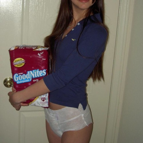 wetdiapersworld:  Pull ups and goodnites! Check out teendiapergirls.com for more diaper pics!