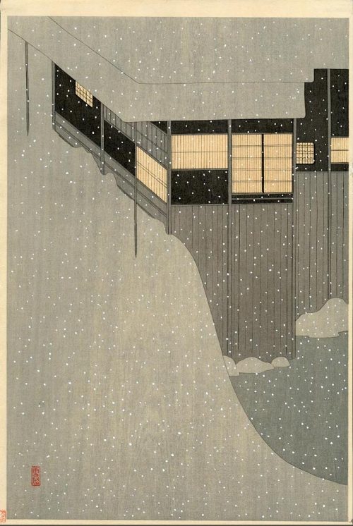 KOMURA Settai（小村雪岱 Japanese, 1887–1940）1. Snowy Morning  雪の朝 　2. Aoyagi  青柳　3. Fallen Leaves  落葉　194