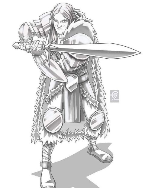 Character design of Sigfried for a spanish #gamebook - Diseño de personaje para el #librojuego Sigfr