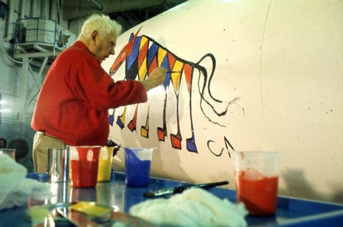 Flying Colors, Alexander Calder, 1974, Paint And DC-8 Aircraft