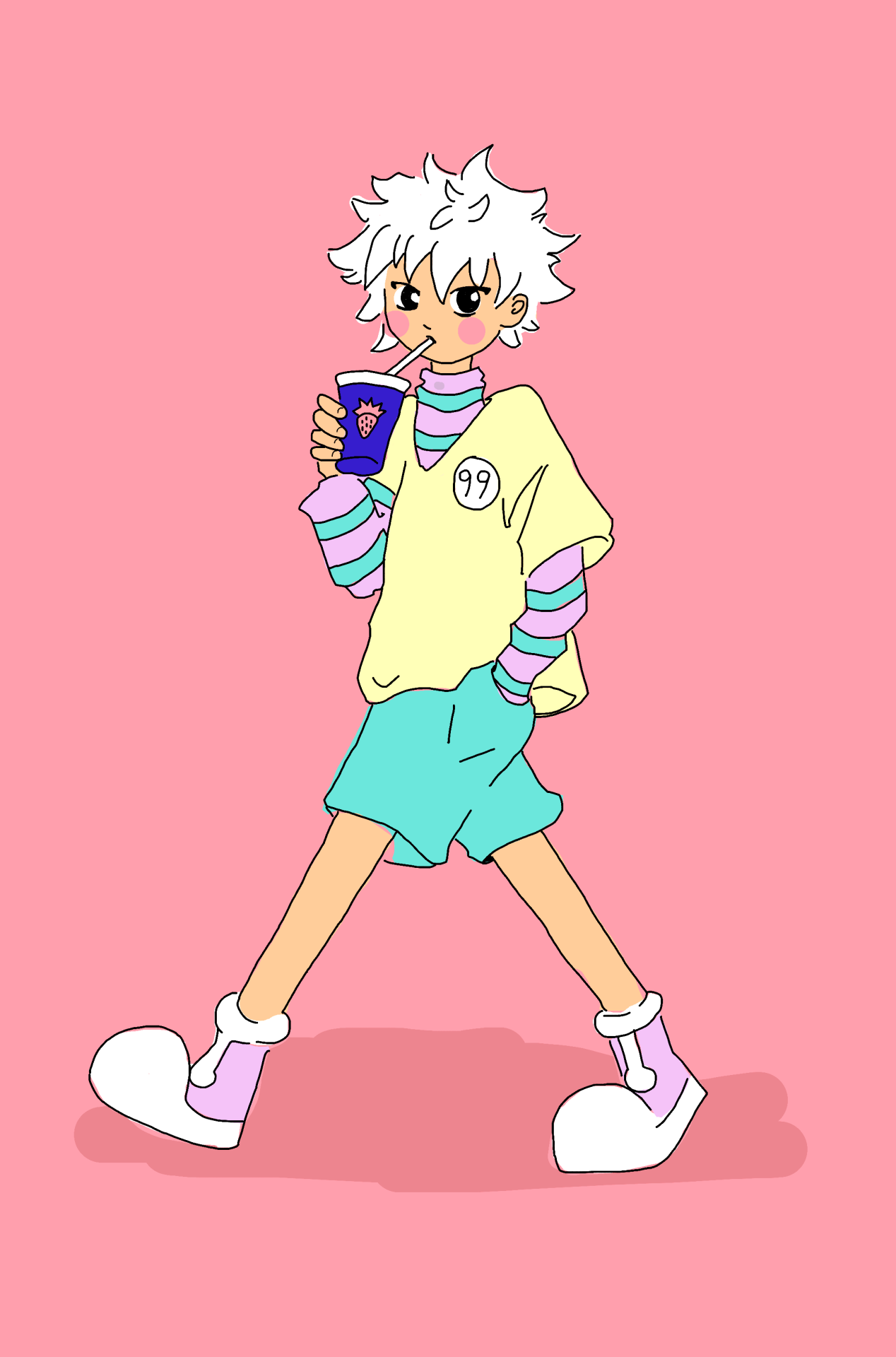 Featured image of post Aesthetic Anime Killua Drinking Pepsi This heavy cotton tee has the classic cotton look and feel