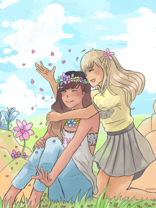 xekstrin:icedsoras:happy girlfriends（*’∀’人）♥I love this so much I might reblog it every day