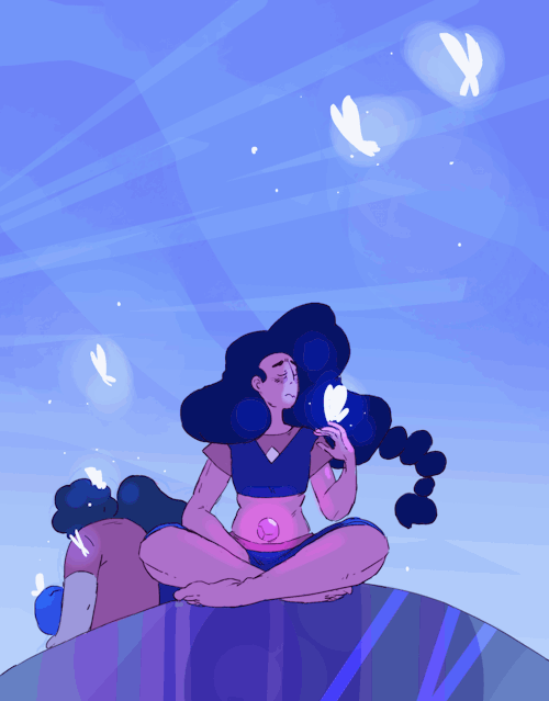 asteroidbluesart:Here Comes a Thought 
