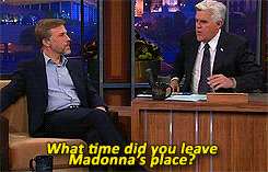  Christoph partying hard at Madonna’s after-party. 
