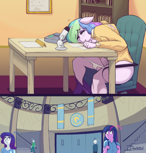 commission for fernindt.tumblr.com/at the moment of jerking off you must be careful Celestia 