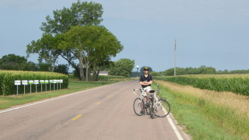 Bike ride outside of Elk Point S. Dakota. Photo by Barbara Bickel