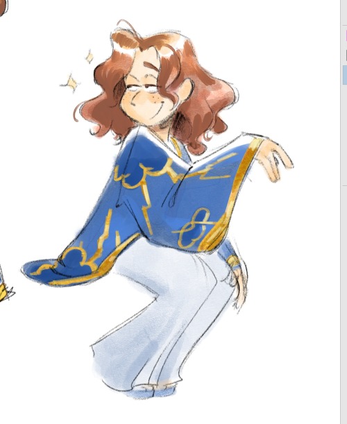 The Blue, The Gold, The Fur, The Red Accents. This Man Had To Loot And Thieve To Fund His Fashionista