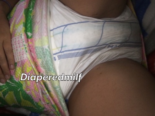 diaperedmilf:  Baby girl, you know the rules. Dress goes up so daddy can keep and eye on your diapers! There’s nothing worse than daddy not knowing the state of you diapers whether they be wet, dry, messy or any combination. And look! You’re soaked!