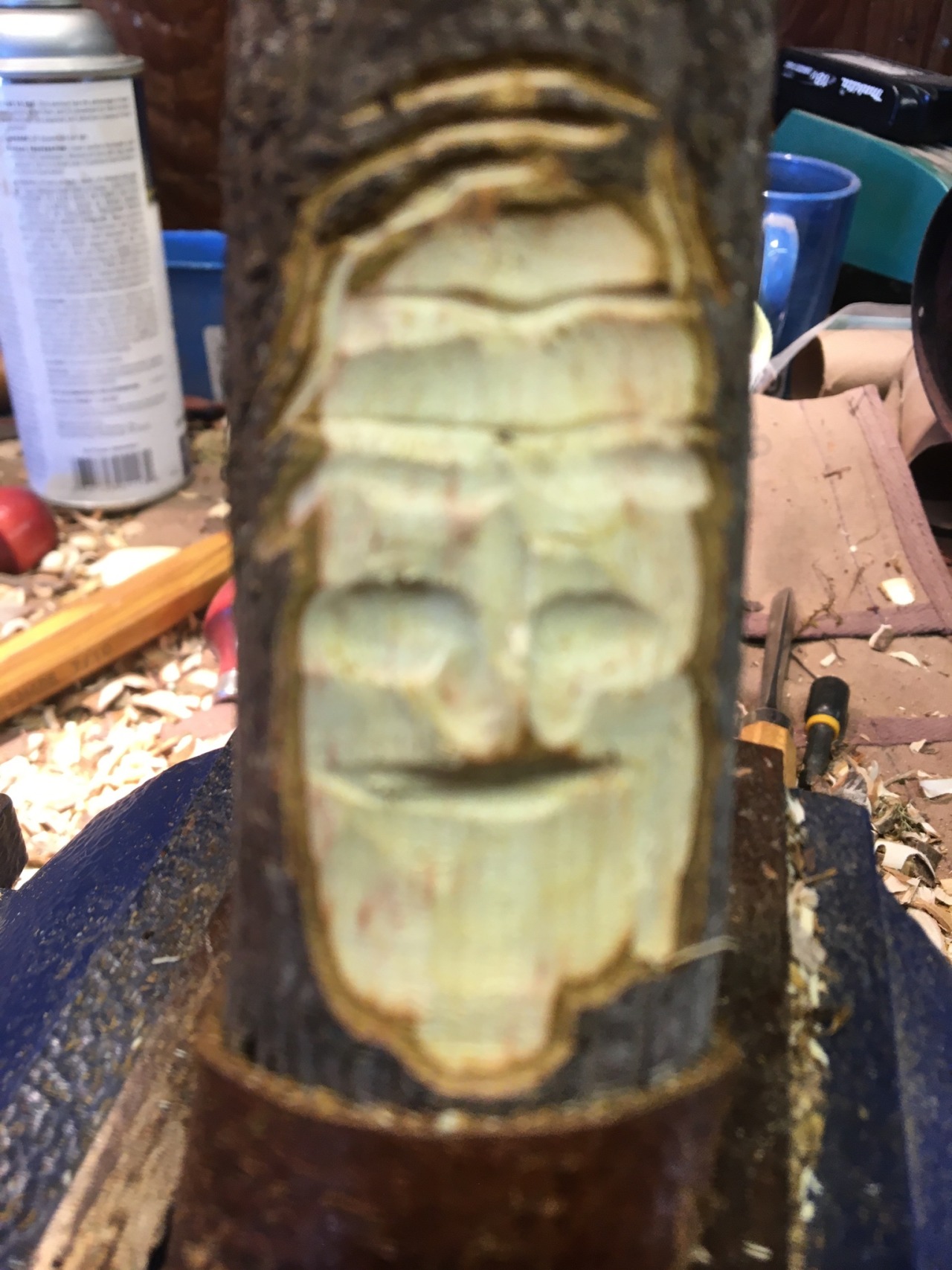 third step, worry lines in the forehead