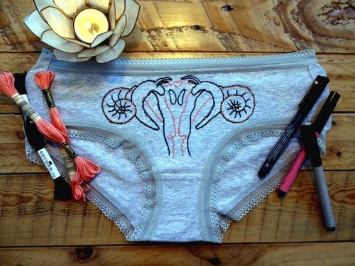 Hand Embroidered Panties //NaiveEtDemi