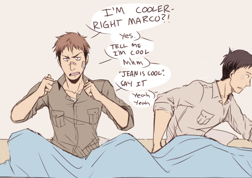 ask-jean:syderp:and then marco gets dreams about cool jeancasually reblogs from personal