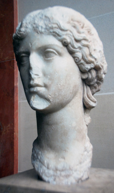 myglyptothek: Posthumous portrait of Agrippina the Elder with traits of goddess Aphrodite. From Athe