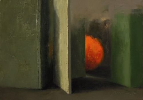 red-lipstick:  Silvia Bar-Am (Old city, Jerusalem, Israel) - The Orange Ball, 2012 Paintings: Oil on Canvas