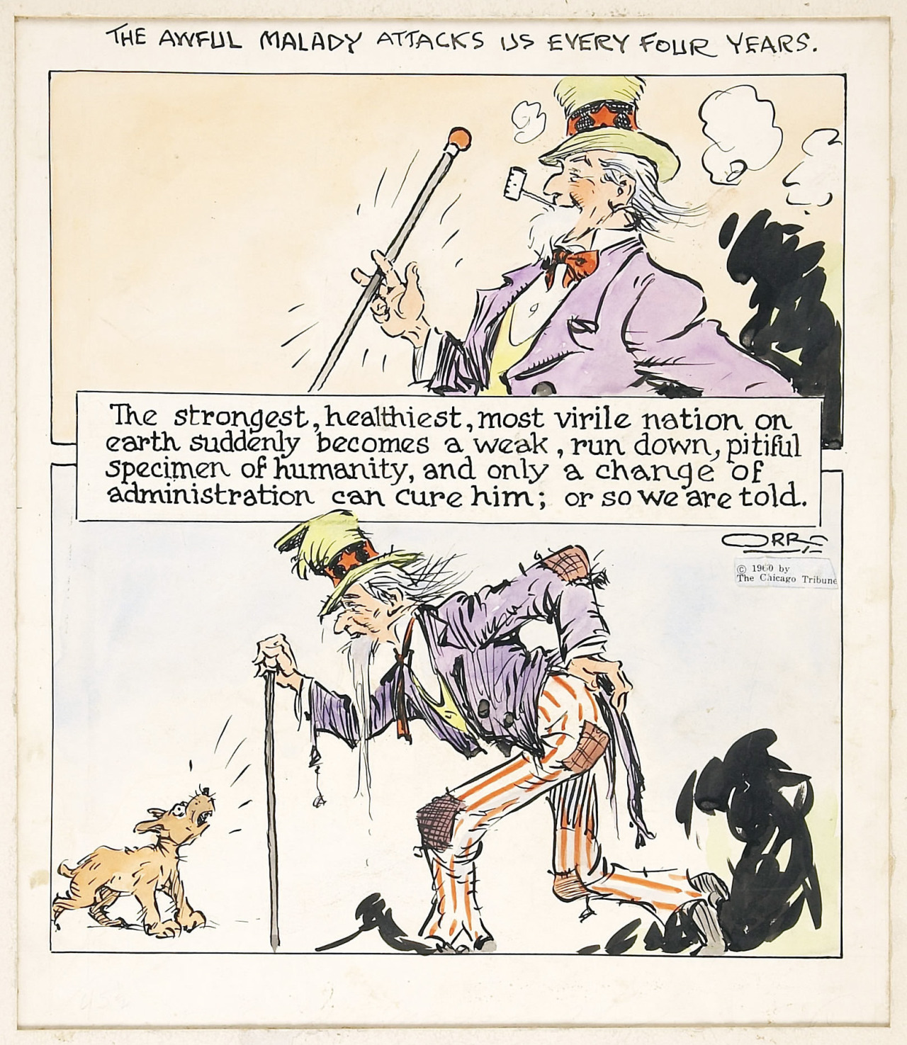 thebristolboard:  Original political cartoon by the 1961 Pulitzer prize-winning cartoonist,