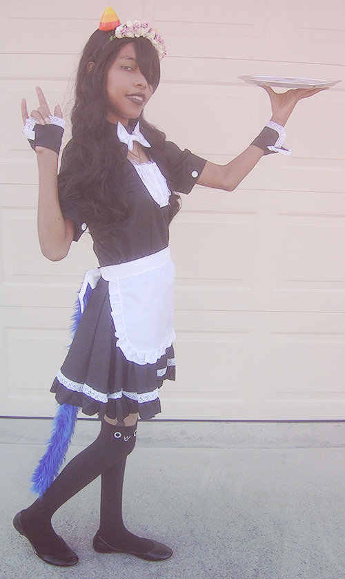 playbunny:  Happy Halloween ~I’m dressed up as a Maid!Meulin for a the occasion,