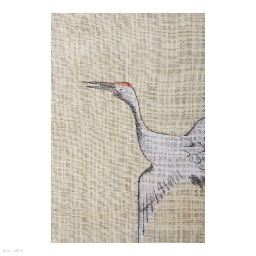 OrimeThis is a beautiful girl’s hemp kimono with hand painted motifs of crane and pine. For th