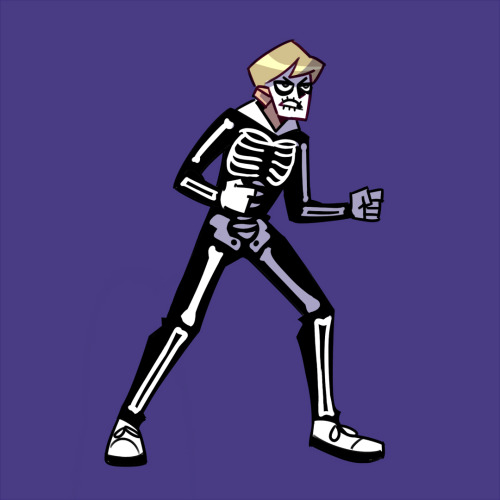 tinymintywolf:a very fast skeleton johnny because tis the season