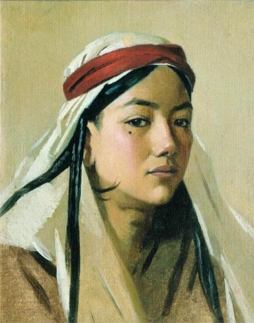 ohlookart:Vasily Vereshchagin - Portrait of a Bacha - 1867-68oil on canvas, 27 × 20.5 cm (10.6 × 8.1