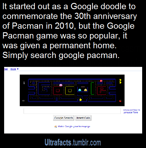 markusrabbit:  ultrafacts:  Some useful Google tricks. More facts on Ultrafacts  You can also play Atari Breakout by searching it in google images. Another fun one is to google search “zerg rush” (referring to a popular strategy in the game Starcraft)