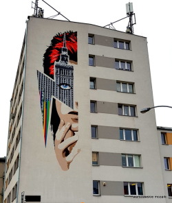 warszawskiemozaiki: Warszawa, mural Davida