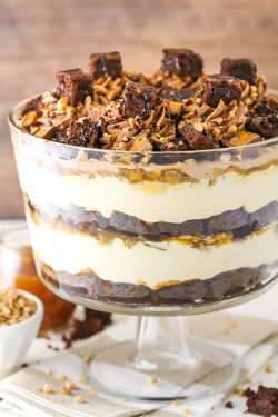 foodffs:CARAMEL CHEESECAKE BROWNIE TRIFLE Follow for recipes Is this how you roll?