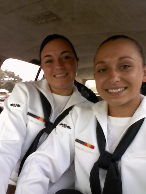 greenwayzsoldier:  Navy Cutie with a brush