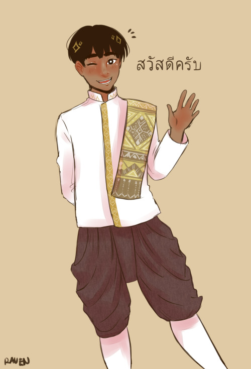 ravenwritingdesks: I’ve been wanting to draw Phichit-kun in this clothing!!! Please let me kno