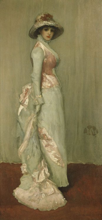 Harmony in Pink and Gray: Portrait of Lady Meux (1881-82). James McNeill Whistler (American, 18